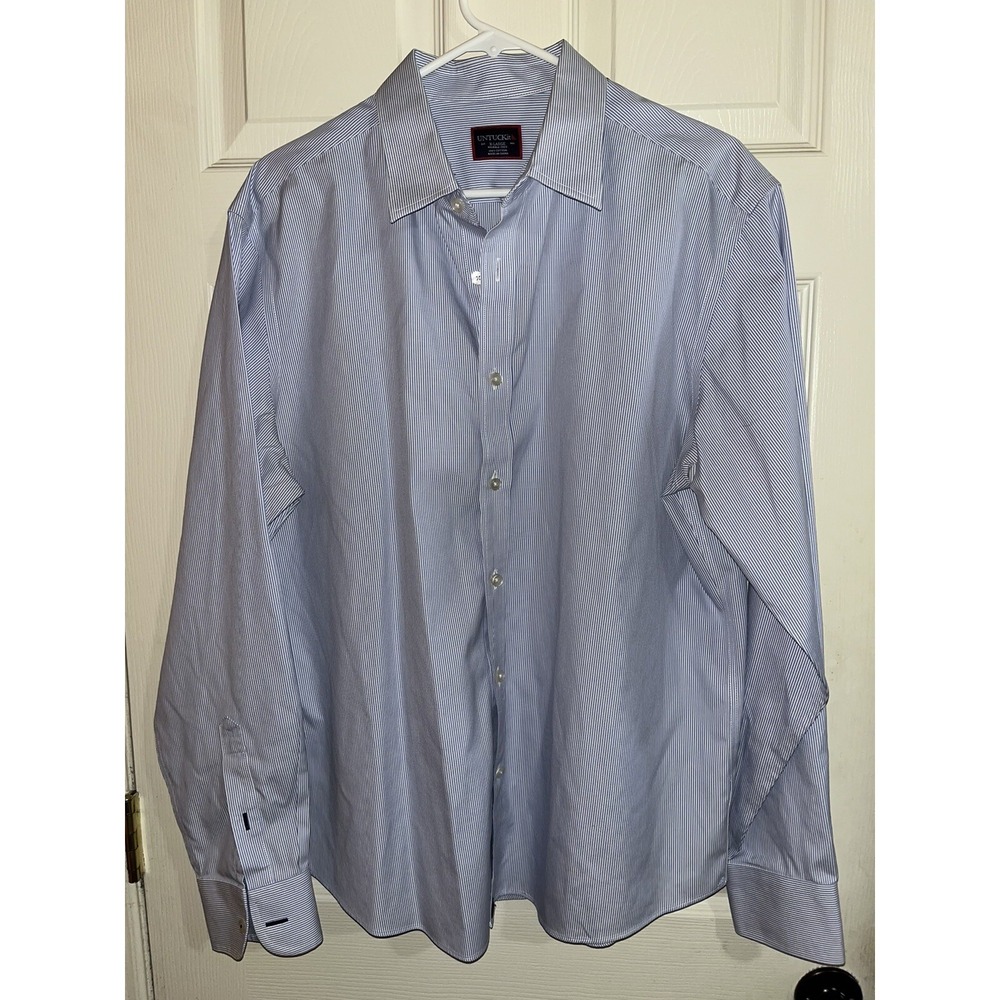UNTUCKit Dress Shirt Men's XL Extra Large Button Up Long‎ Sleeve Gray